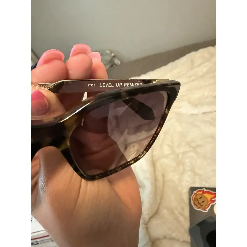 QUAY Level Up Remixed Tortoise Square Sunglasses Brown